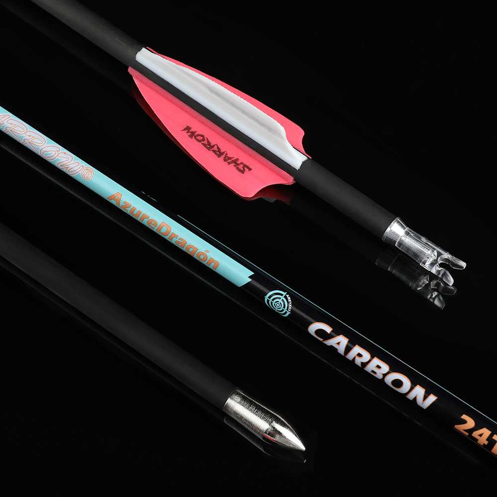  12pcs shark id4.2mm pure carbon arrow outdoor shooting archery composite bow 